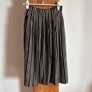 J.Crew Striped Skirt Black and White XS 0
